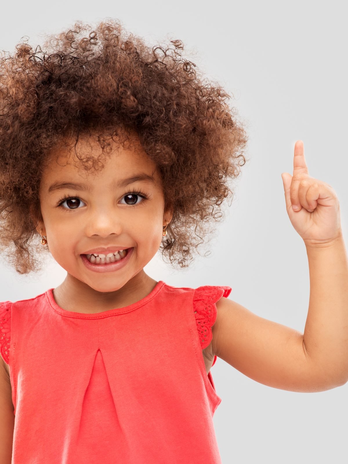 A smiling young child